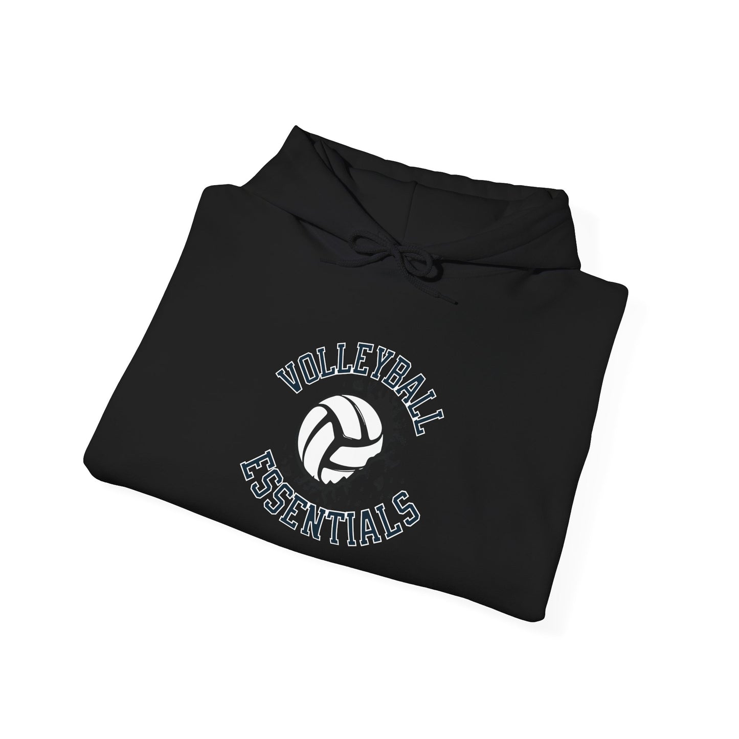 Volleyball Essentials Hoodie, Unisex Heavy Blend Sweatshirt for Players, Sporty Gift, Workout Wear, Casual Comfort