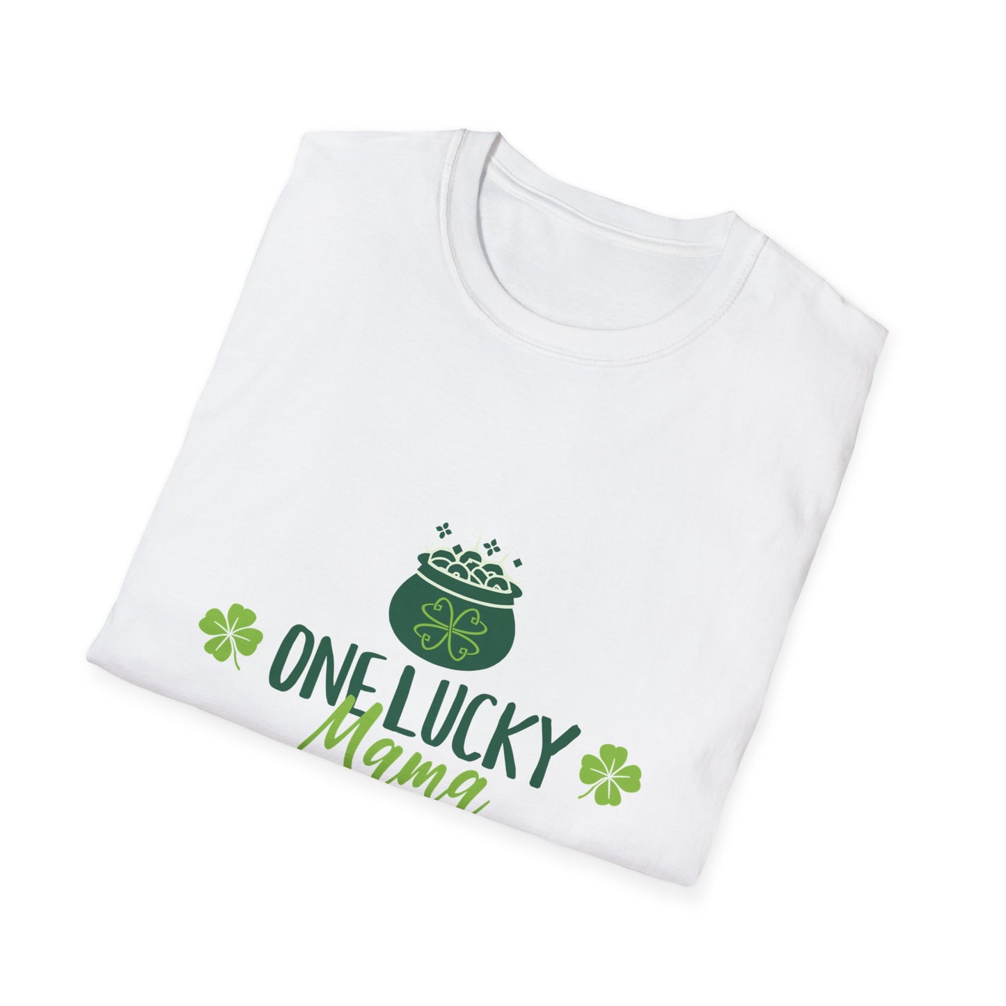One Lucky Mama Unisex Softstyle T-Shirt for St. Patrick's Day