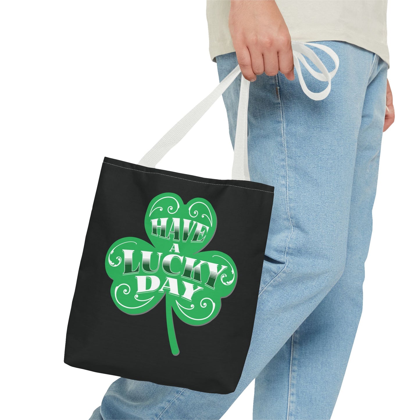 St. Patrick's Day Tote Bag | Lucky Clover Design, Reusable Shopping Bag, Eco-Friendly Gift, Holiday Accessory