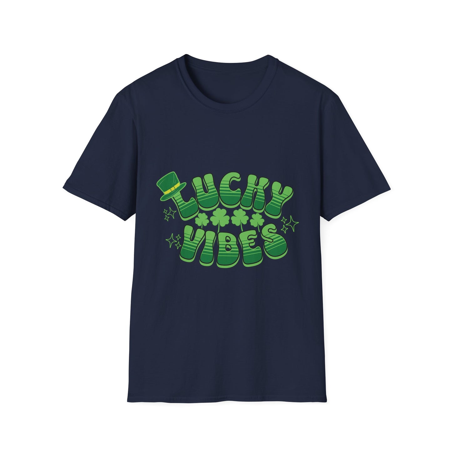 Lucky Vibes Unisex Softstyle T-Shirt - Perfect for St. Patrick's Day Celebrations