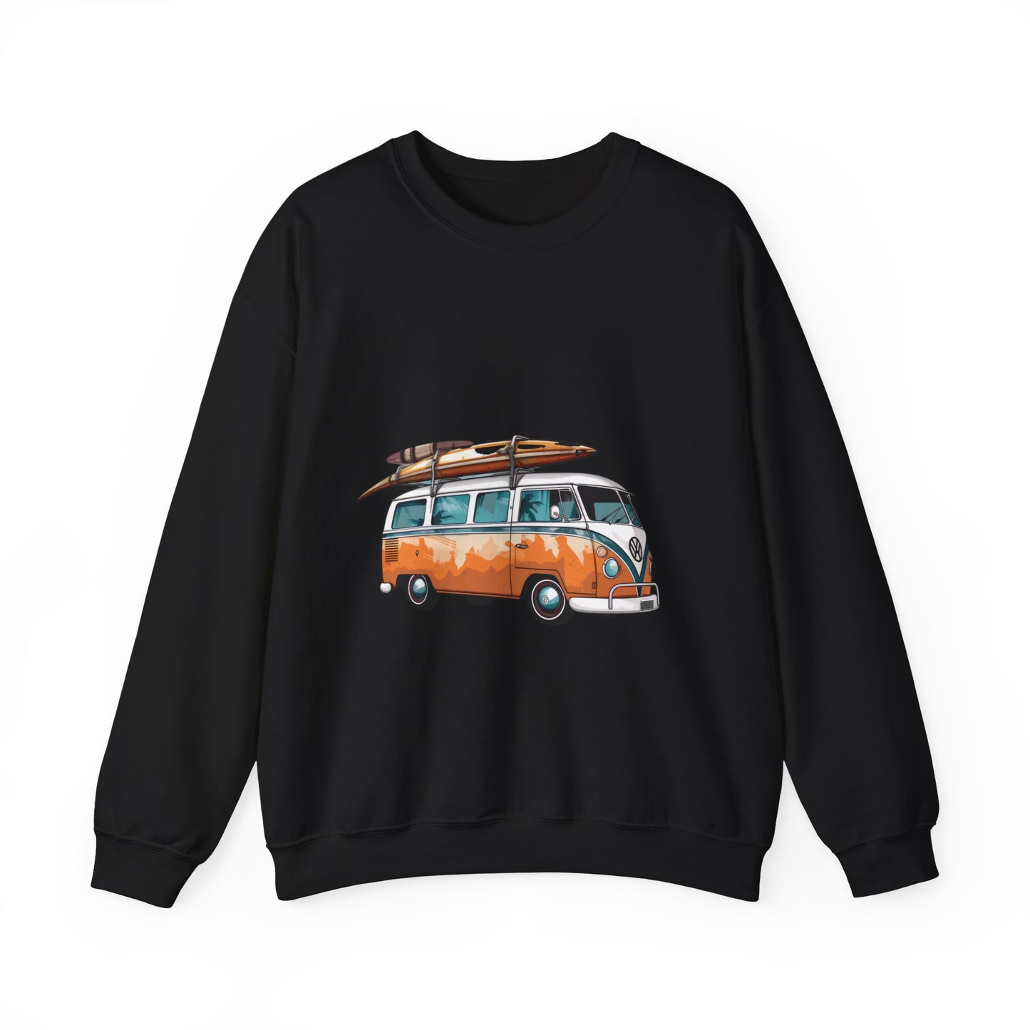 Retro Surf Van - Unisex Heavy Blend™ Crewneck Sweatshirt