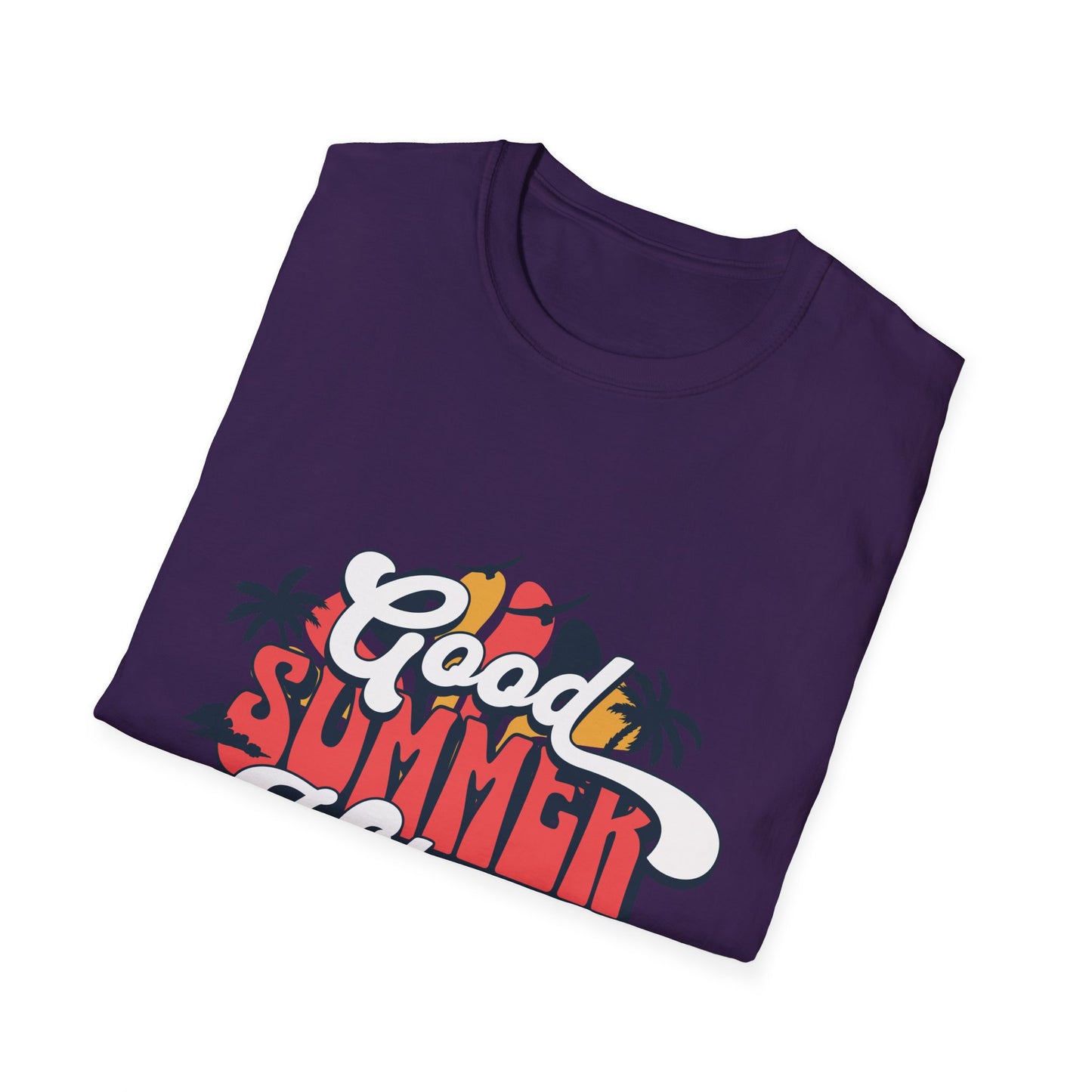 Summer Vibes T-Shirt, Good Summer Vibes Tee, Unisex Graphic Shirt, Beachwear, Vacation Outfit, Casual Wear, Gift Idea