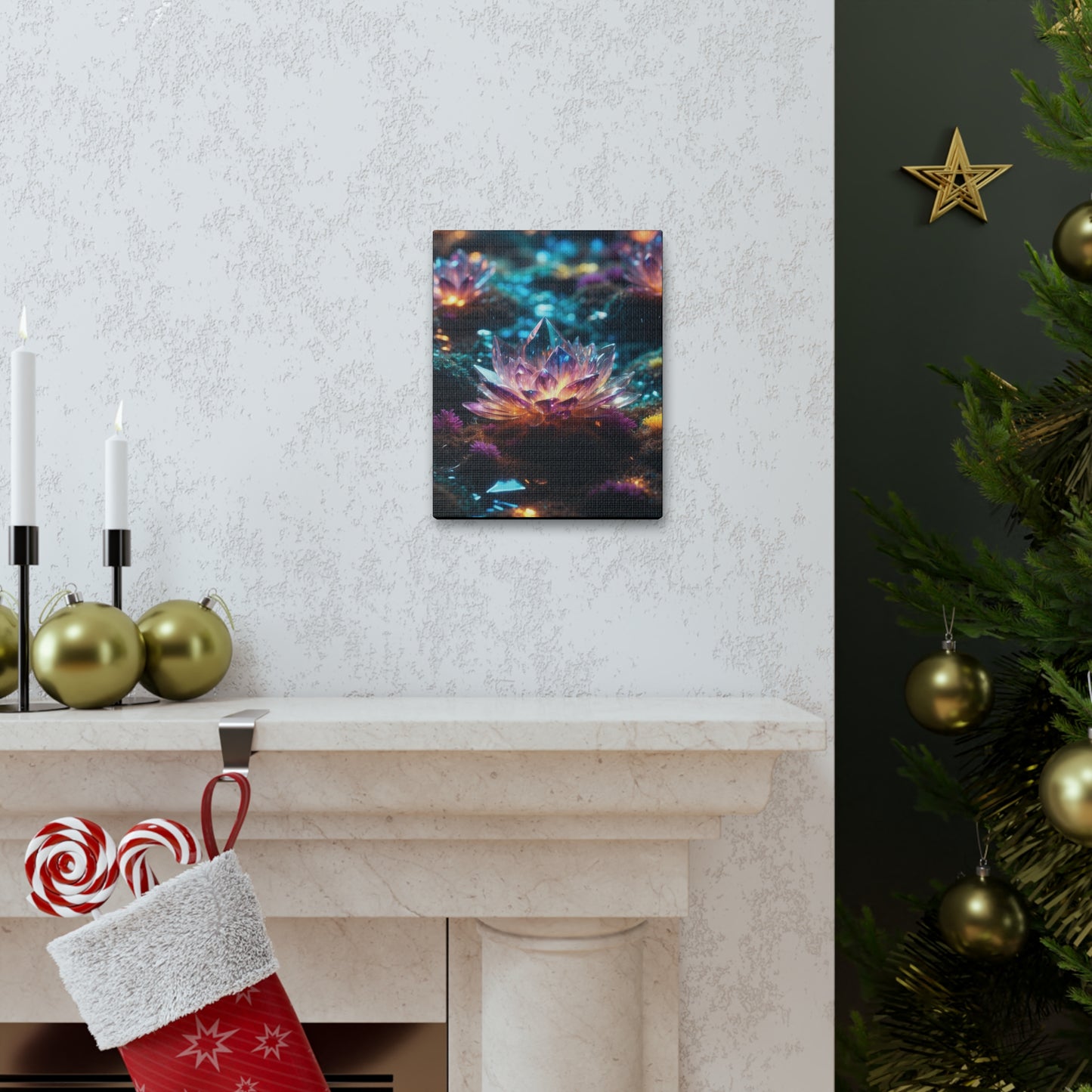 Crystal Lotus: Canvas Gallery Wraps
