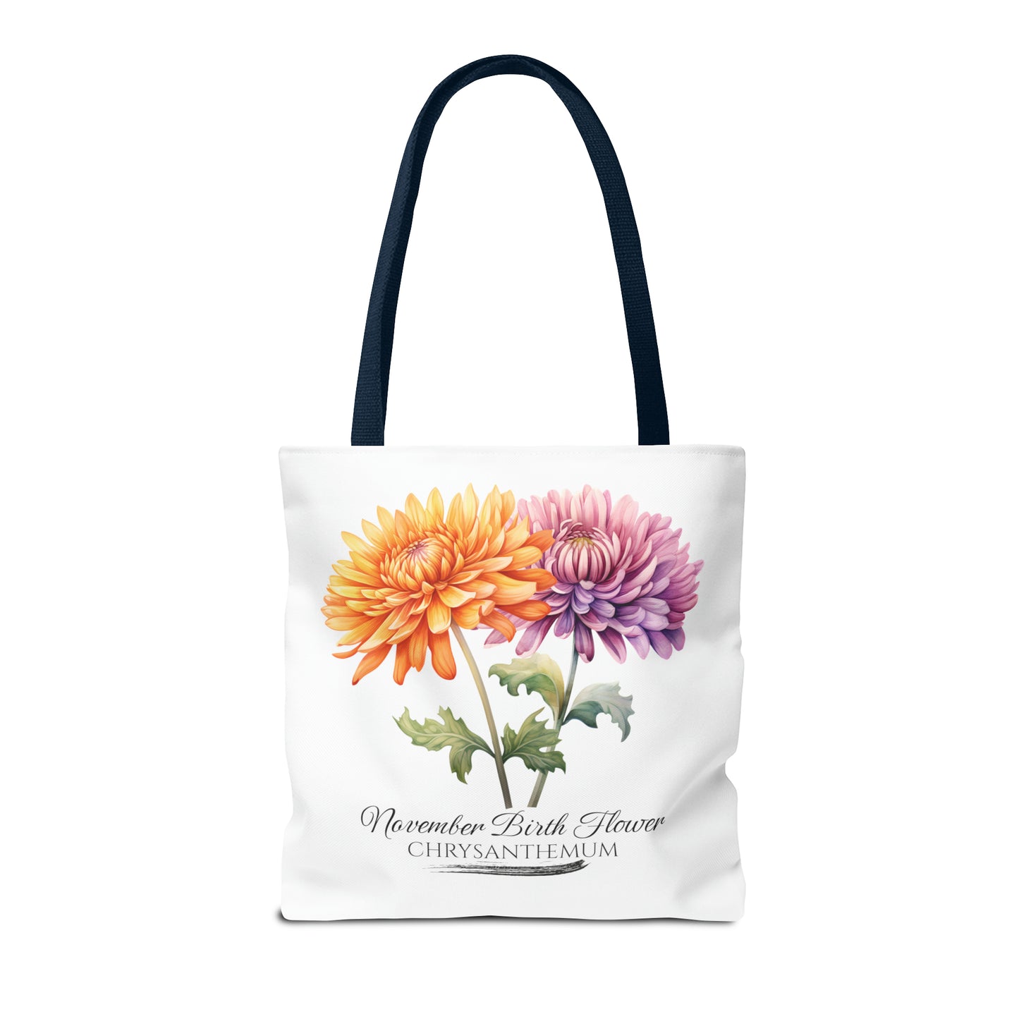 November Birth Flower: Chrysanthemum - Tote Bag (AOP)