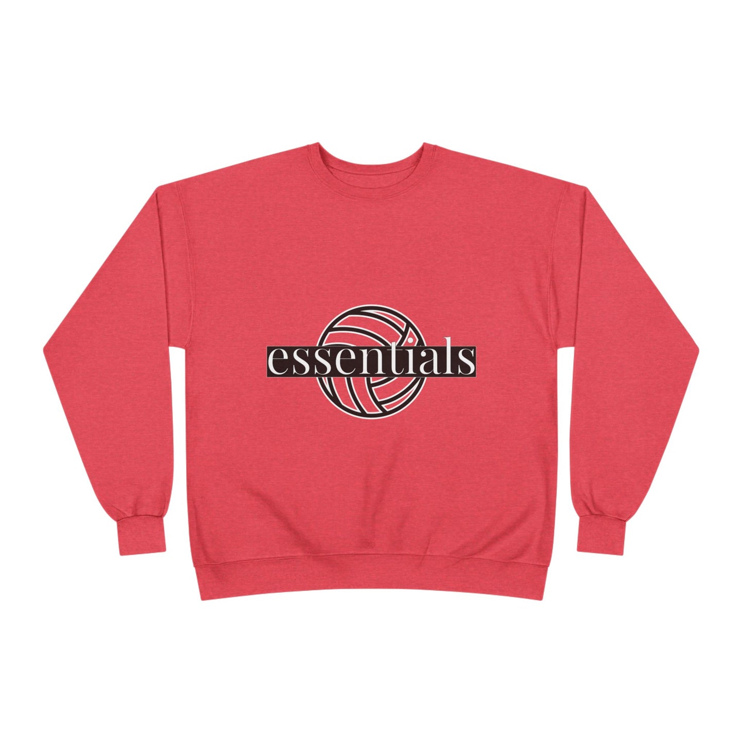 Unisex Eco-Friendly Volleyball Sweatshirt, Casual Sportswear for Athletes, Great for Gifts, Team Spiritwear, Eco-Conscious Fashion