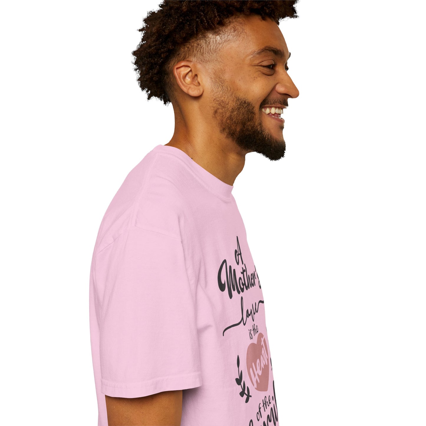 Mother's love is the heart of the family - Unisex Garment-Dyed T-shirt