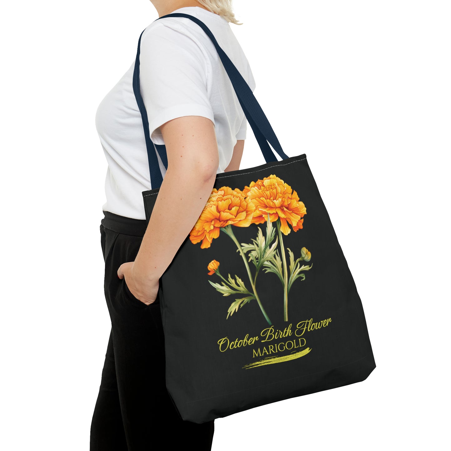 October Birth Flower: Marigold - Tote Bag (AOP)