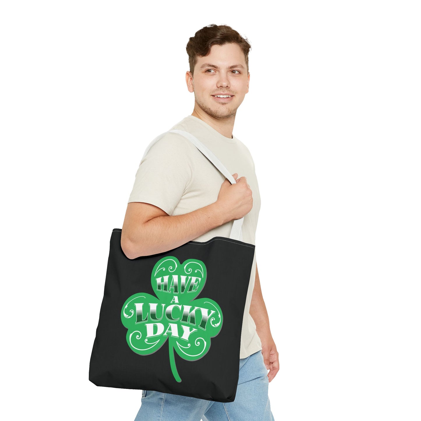 St. Patrick's Day Tote Bag | Lucky Clover Design, Reusable Shopping Bag, Eco-Friendly Gift, Holiday Accessory
