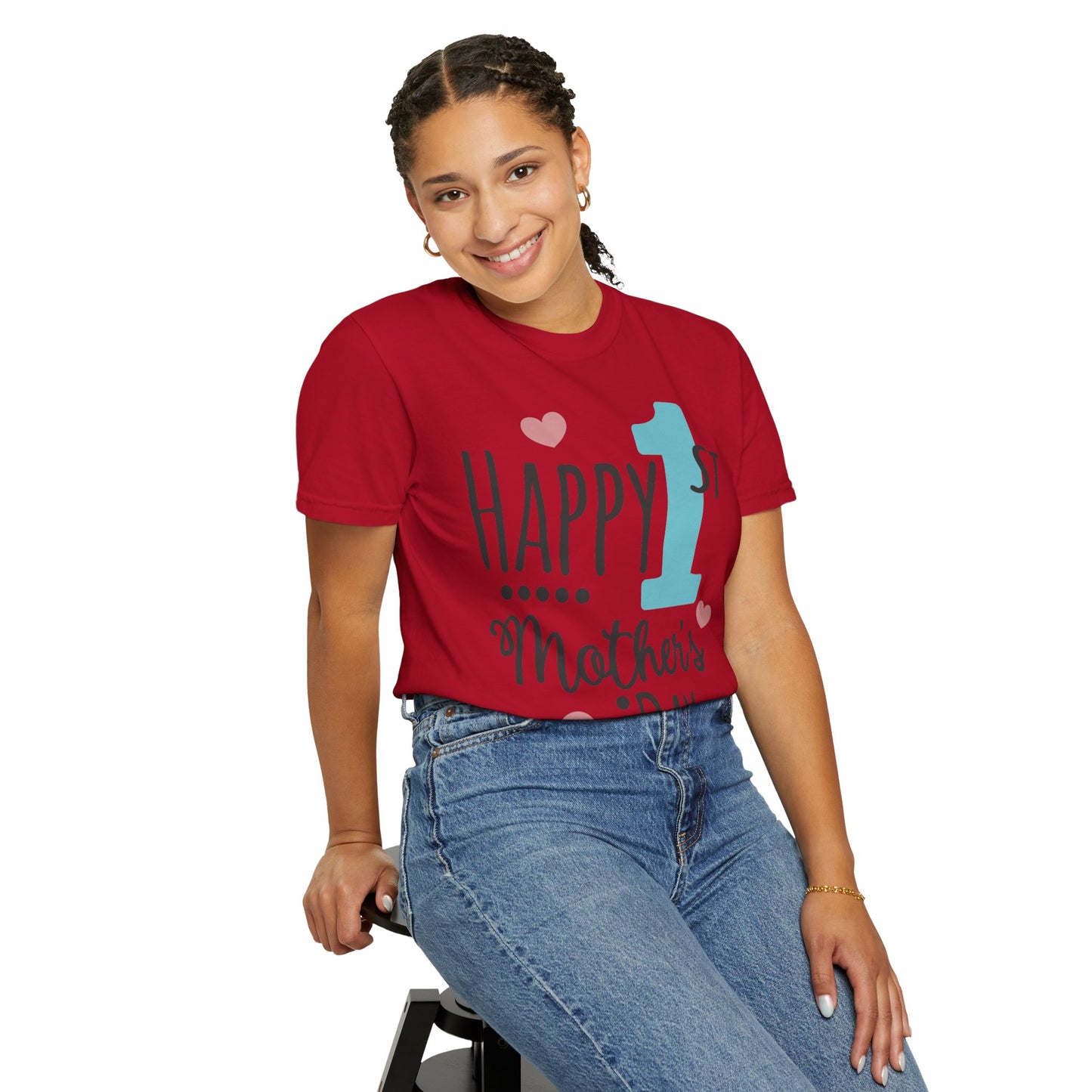Happy 1st Mother's Day - Unisex Garment-Dyed T-shirt
