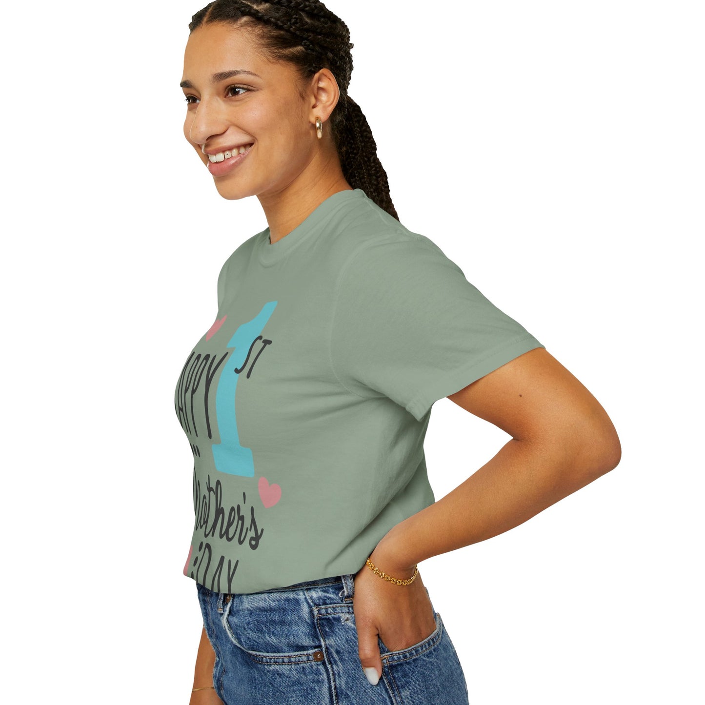 Happy 1st Mother's Day - Unisex Garment-Dyed T-shirt