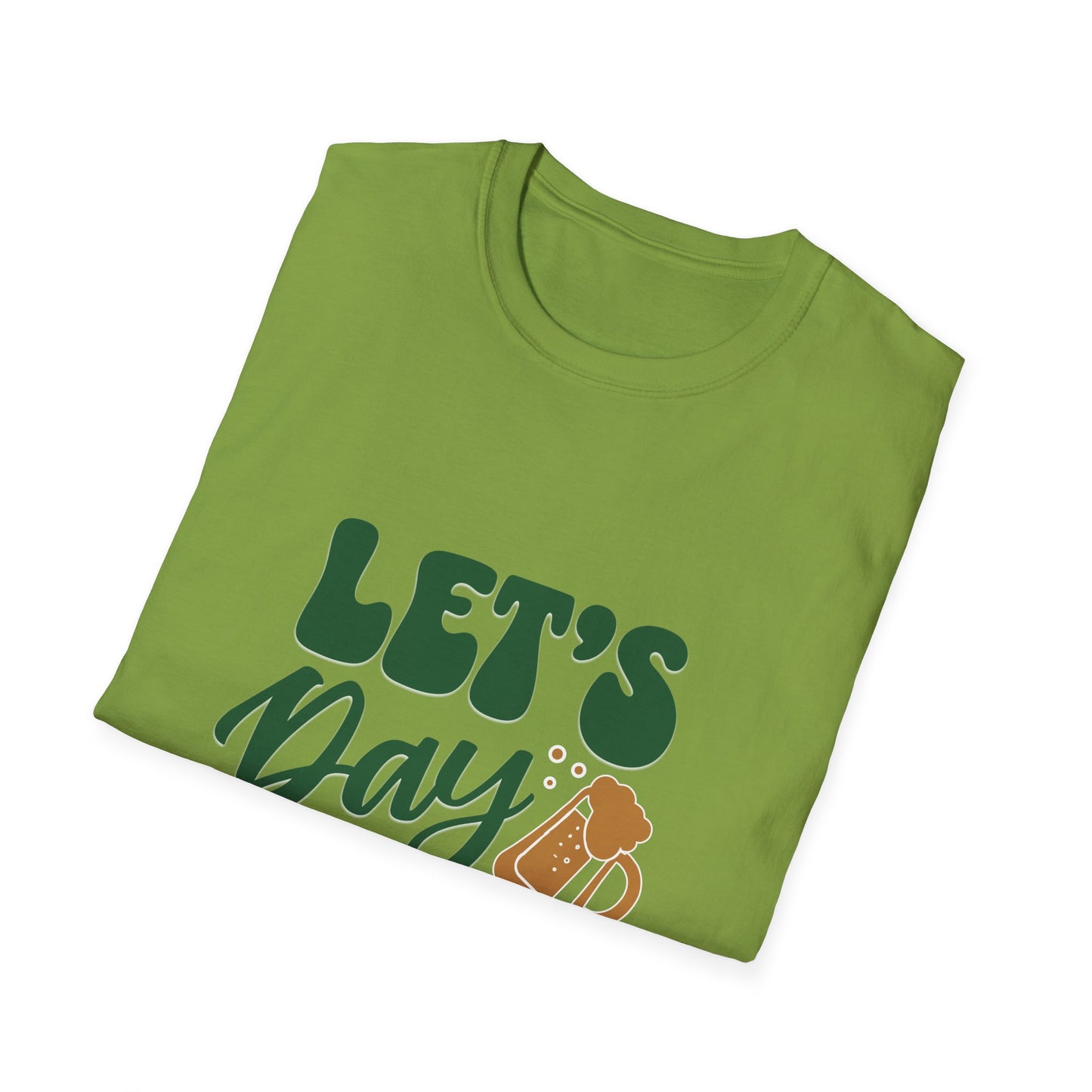 Let's Day Drink Unisex Softstyle T-Shirt - Fun Casual Graphic Tee for Party Lovers
