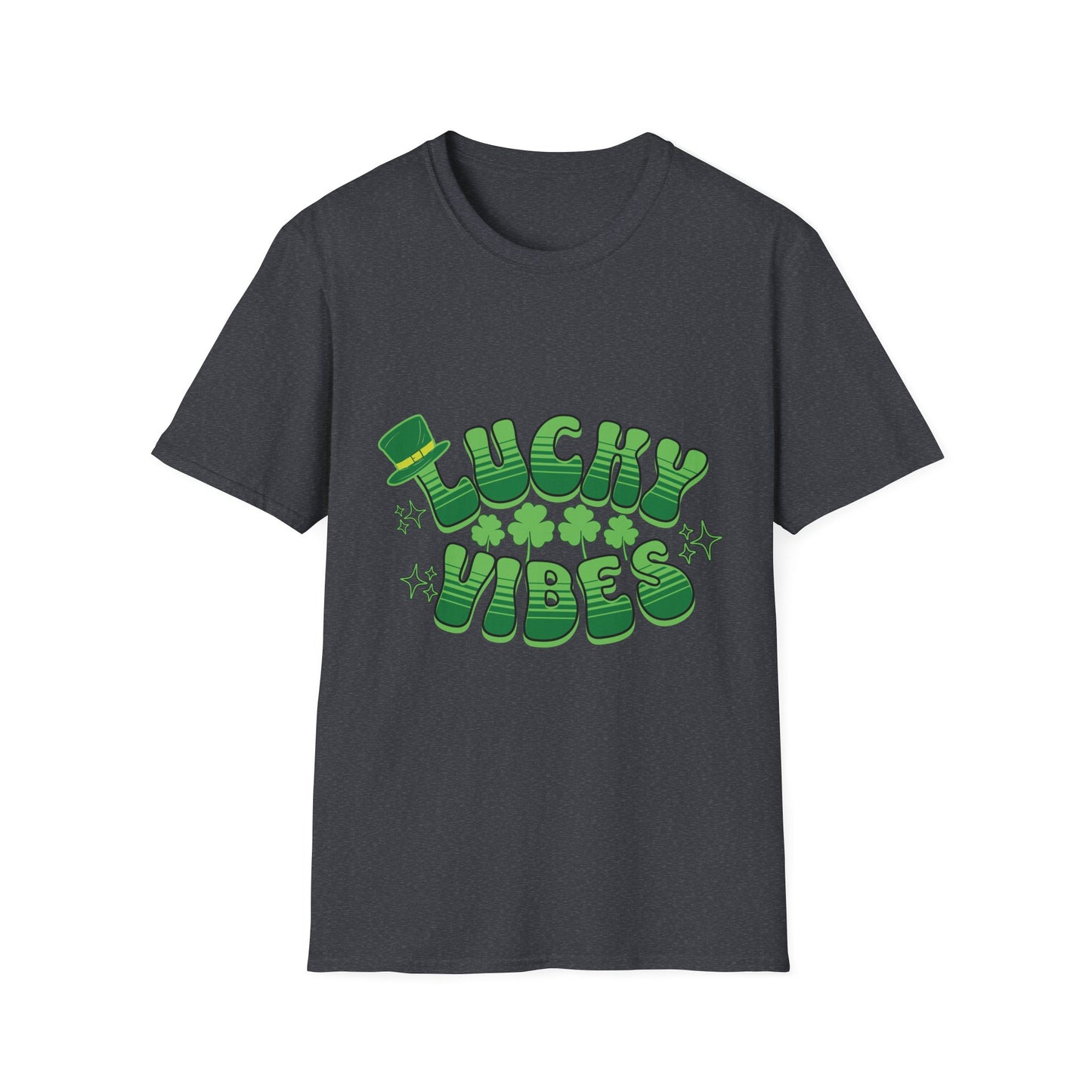 Lucky Vibes Unisex Softstyle T-Shirt - Perfect for St. Patrick's Day Celebrations