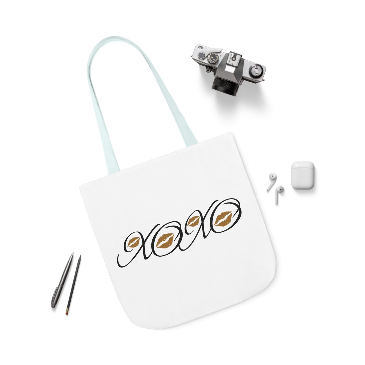 Canvas Tote Bag - XOXO Kissing Lips