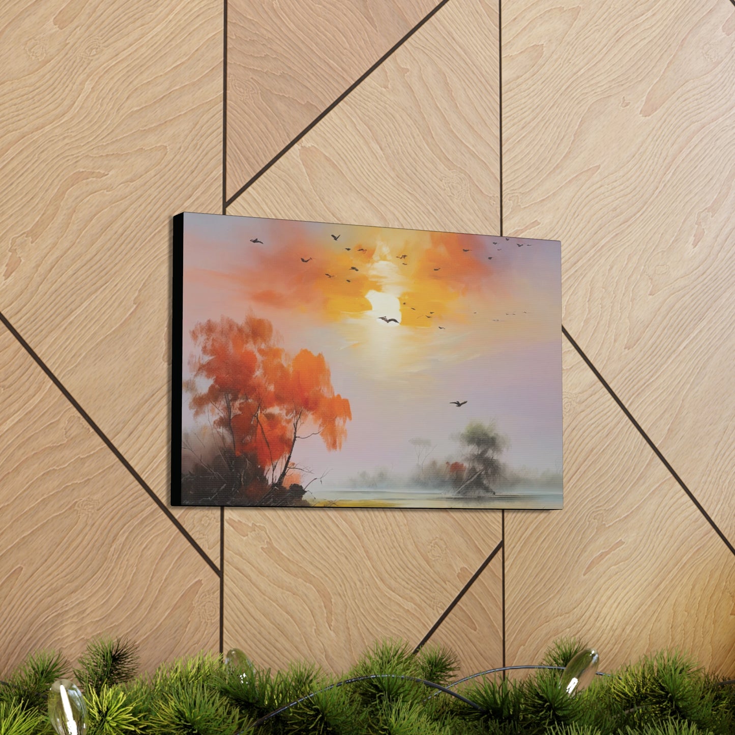 Birds & Evening Sun: Canvas Gallery Wraps