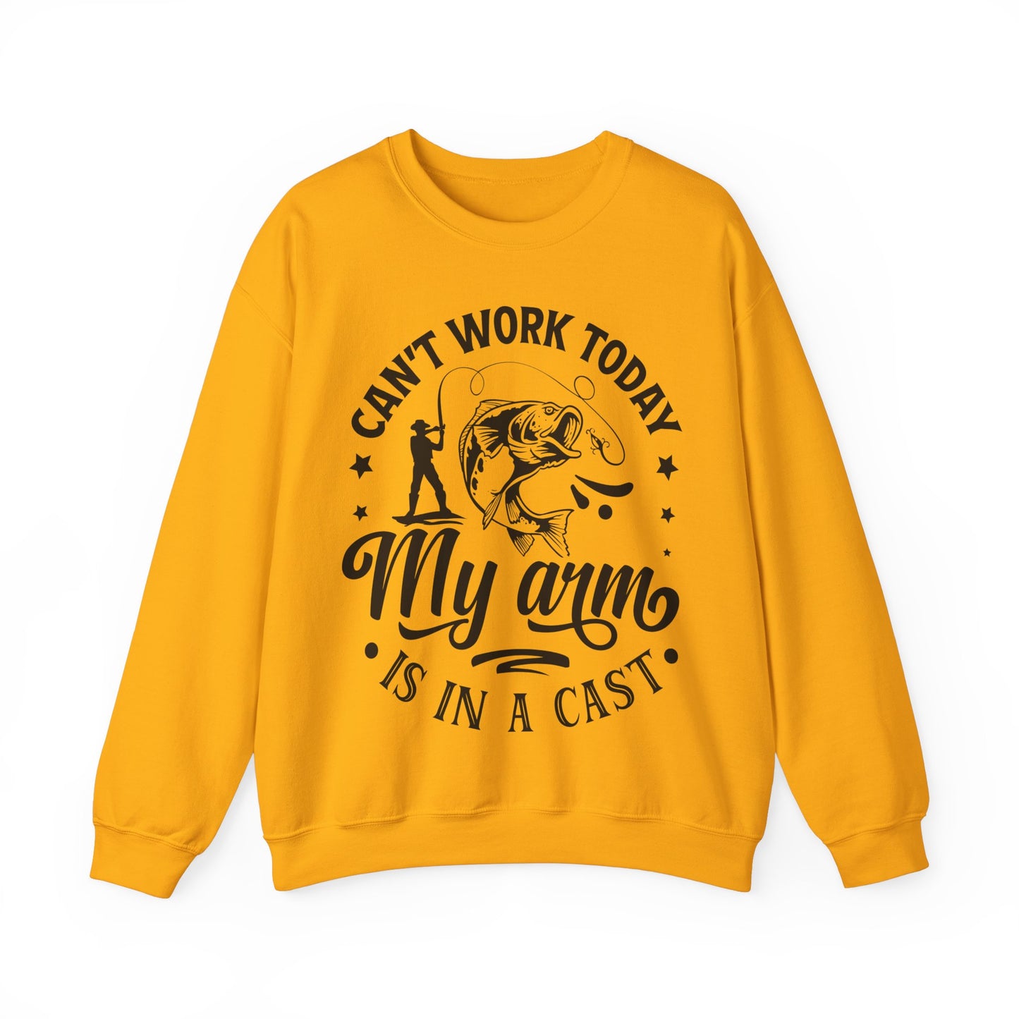 Can't work today, my arm is in a cast - Unisex Heavy Blend™ Crewneck Sweatshirt