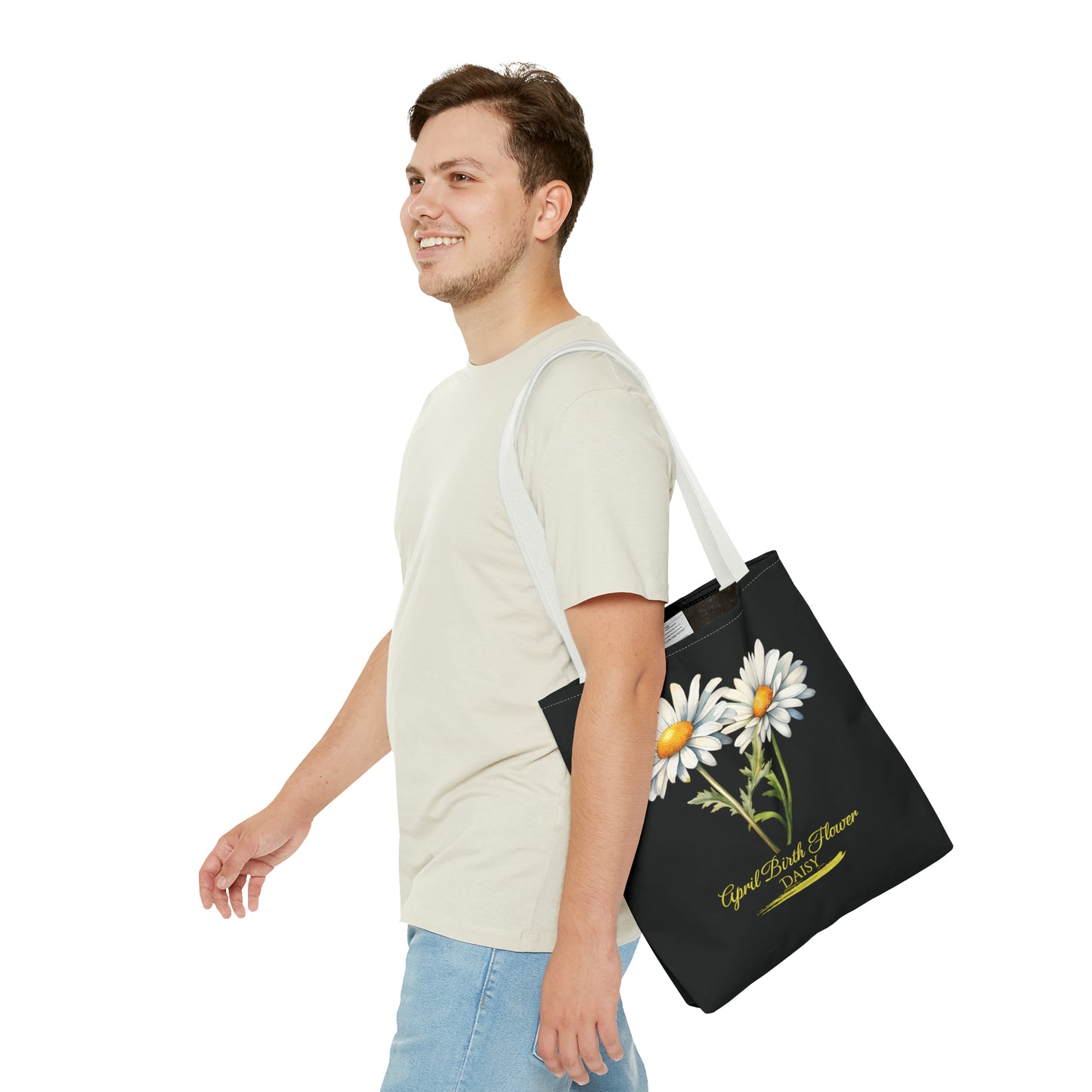 April Birth Flower: Daisy - Tote Bag (AOP)