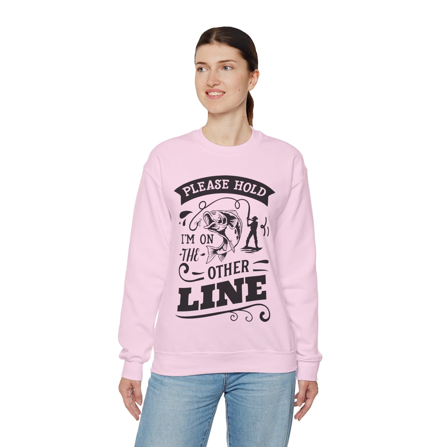 Please hold I'm on another line - Unisex Heavy Blend™ Crewneck Sweatshirt