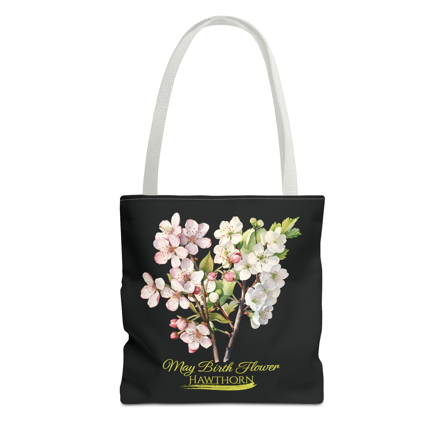 May Birth Flower: Hawthorn - Tote Bag (AOP)