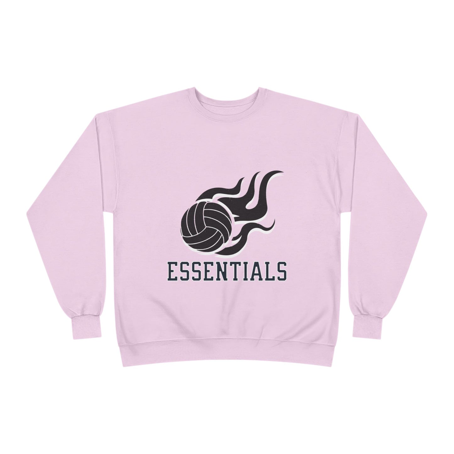 Volleyball Essentials Crewneck Sweatshirt - Unisex Eco-Friendly, Sportswear, Athletic Casual, Team Spirit, Gift for Sports Lovers