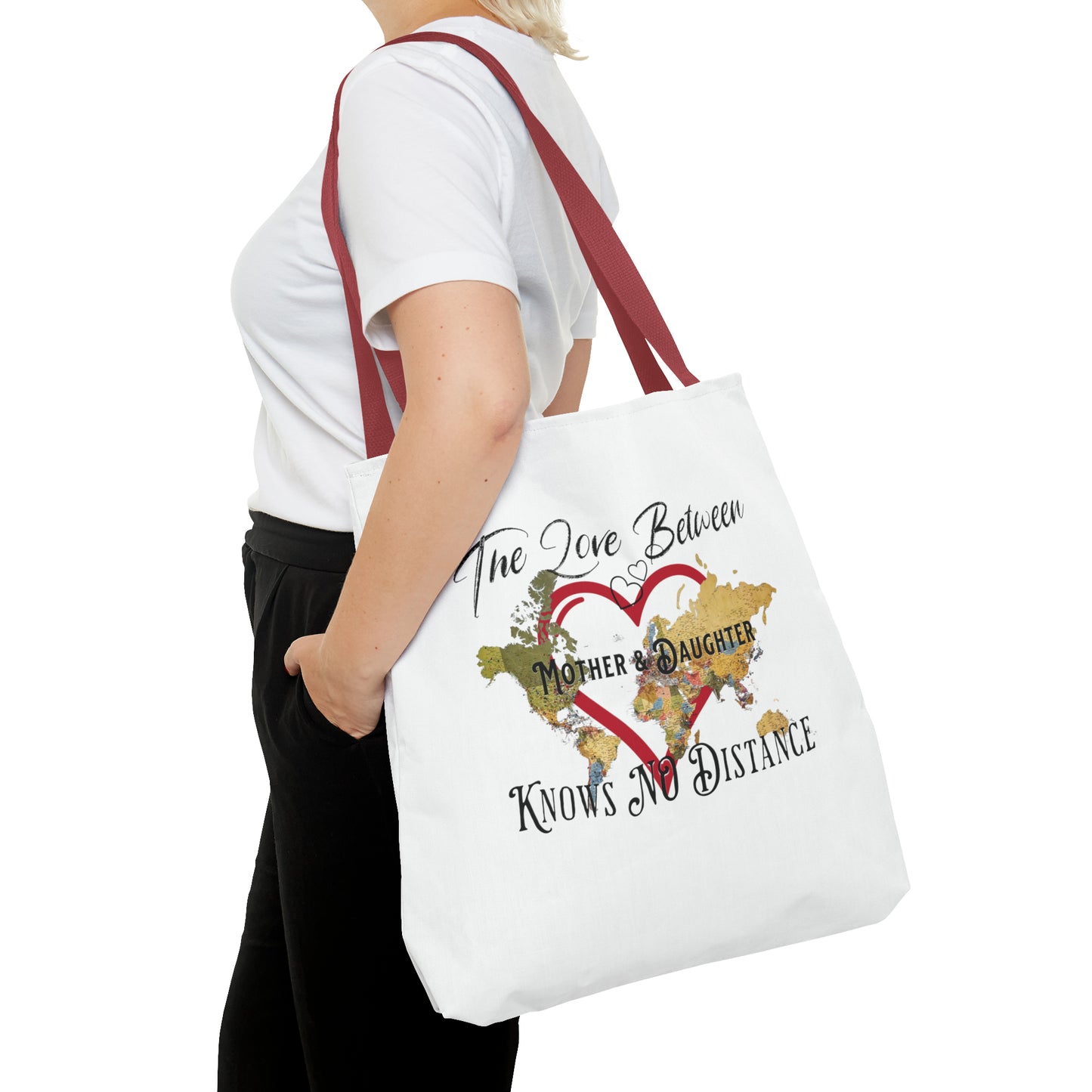 The love between mother and daughter knows no distance - Tote Bag (AOP)