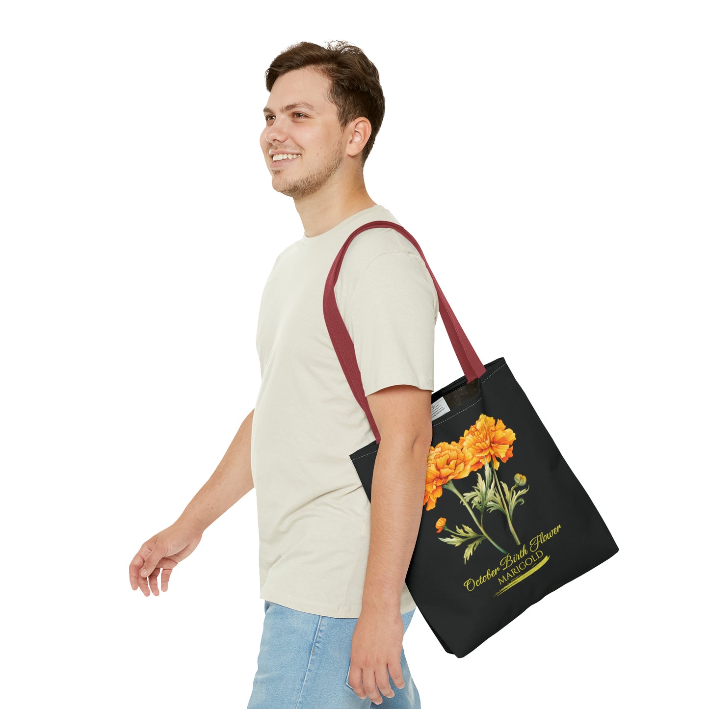 October Birth Flower: Marigold - Tote Bag (AOP)