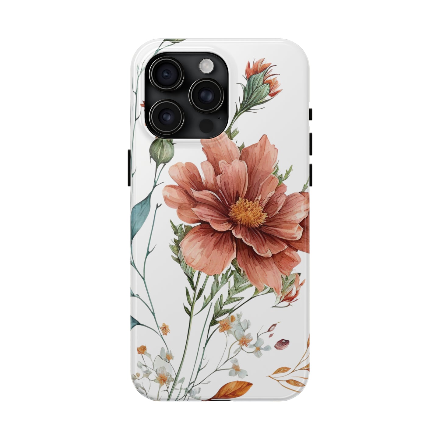 Tough Phone Cases: Watercolor Flower