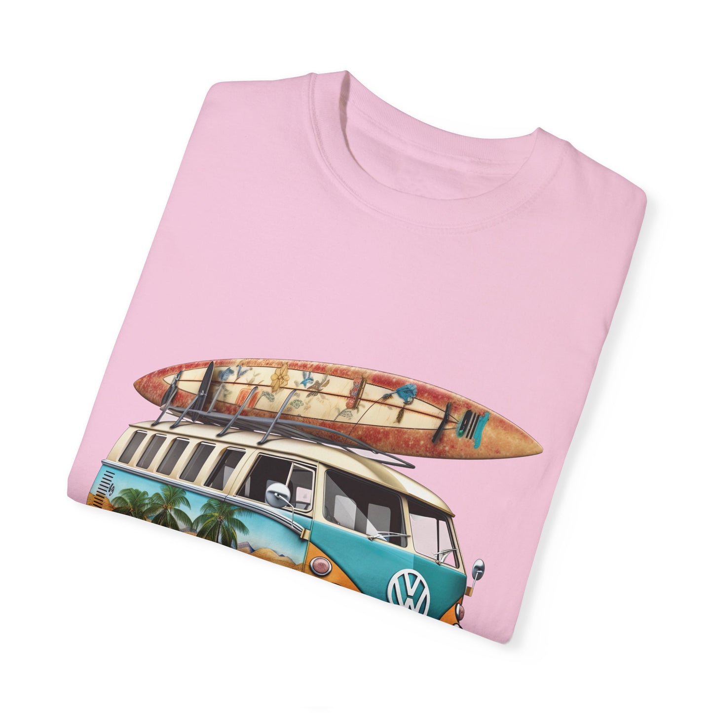 Retro Surf Van: Unisex Garment-Dyed T-shirt