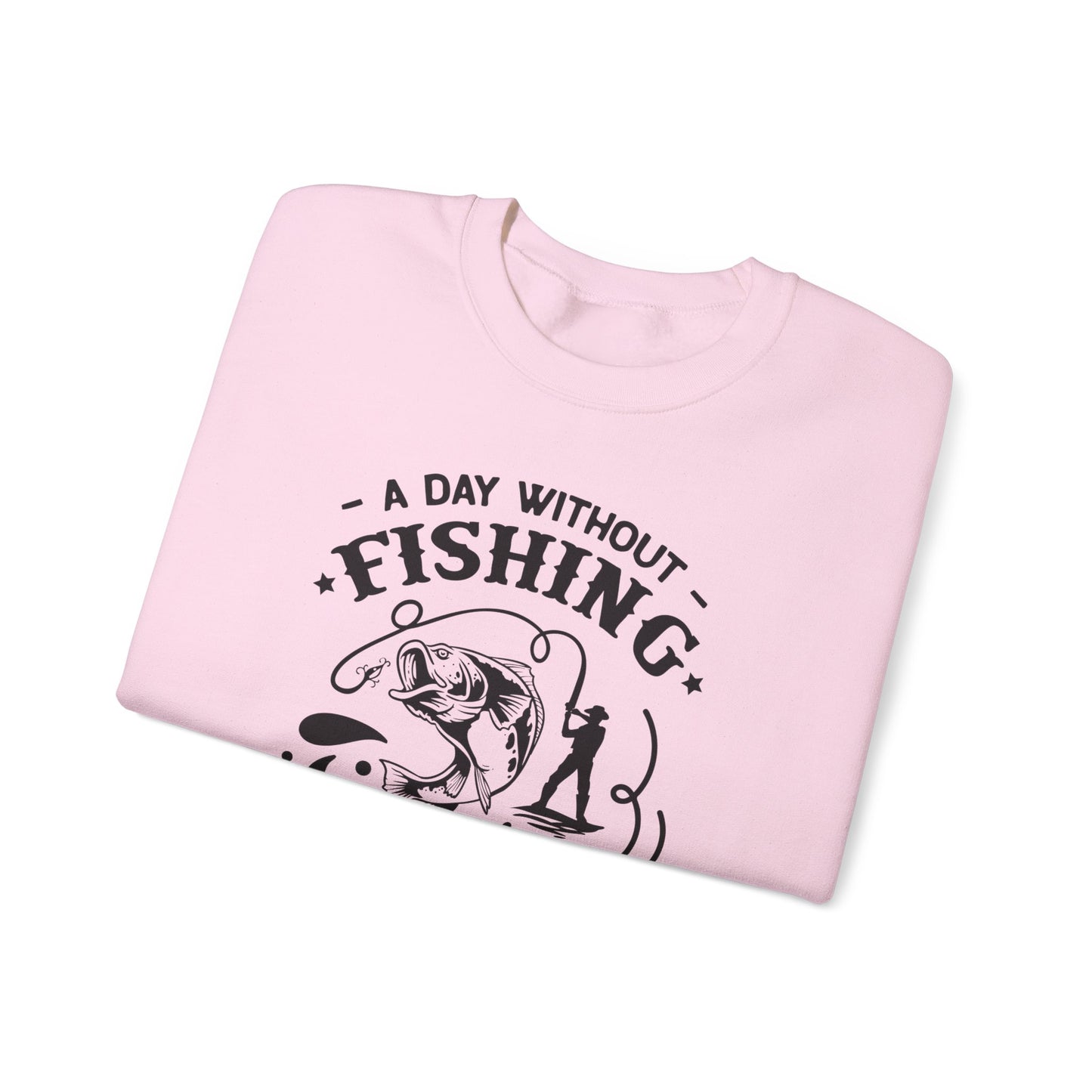 A day without fishing - Unisex Heavy Blend™ Crewneck Sweatshirt