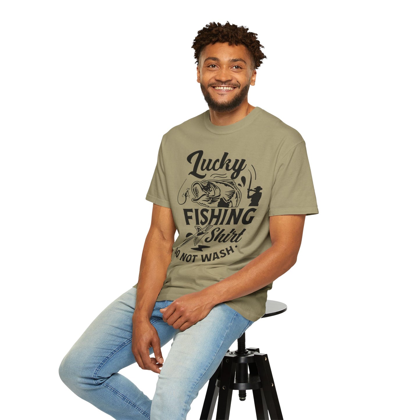 Lucky fishing shirt: Unisex Garment-Dyed T-shirt