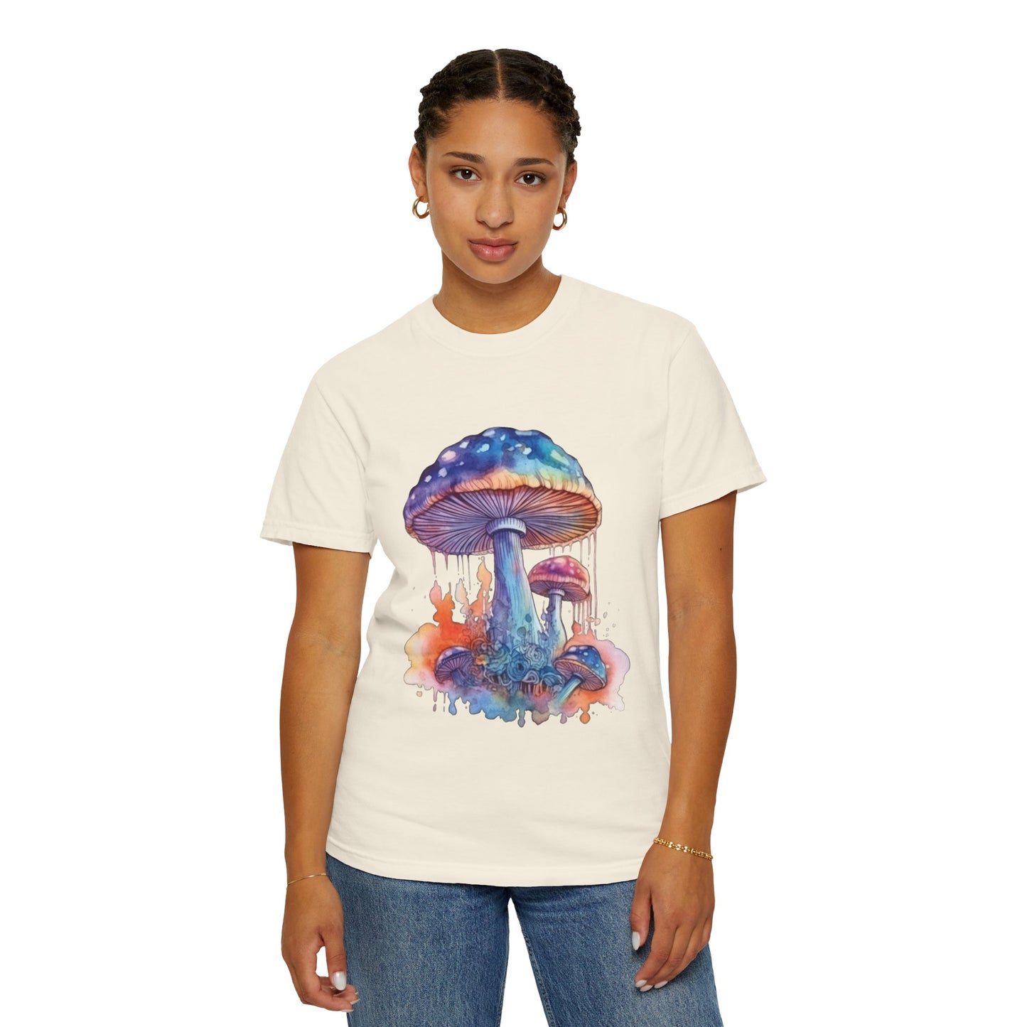 Fantasy Mushroom-25: Unisex Garment-Dyed T-shirt