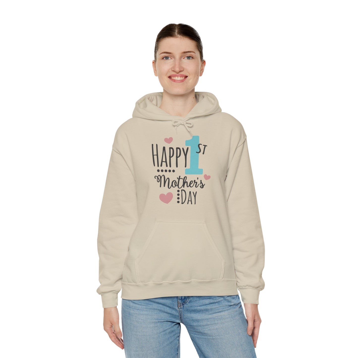 Happy 1st Mother's Day - Unisex Heavy Blend™ Hooded Sweatshirt