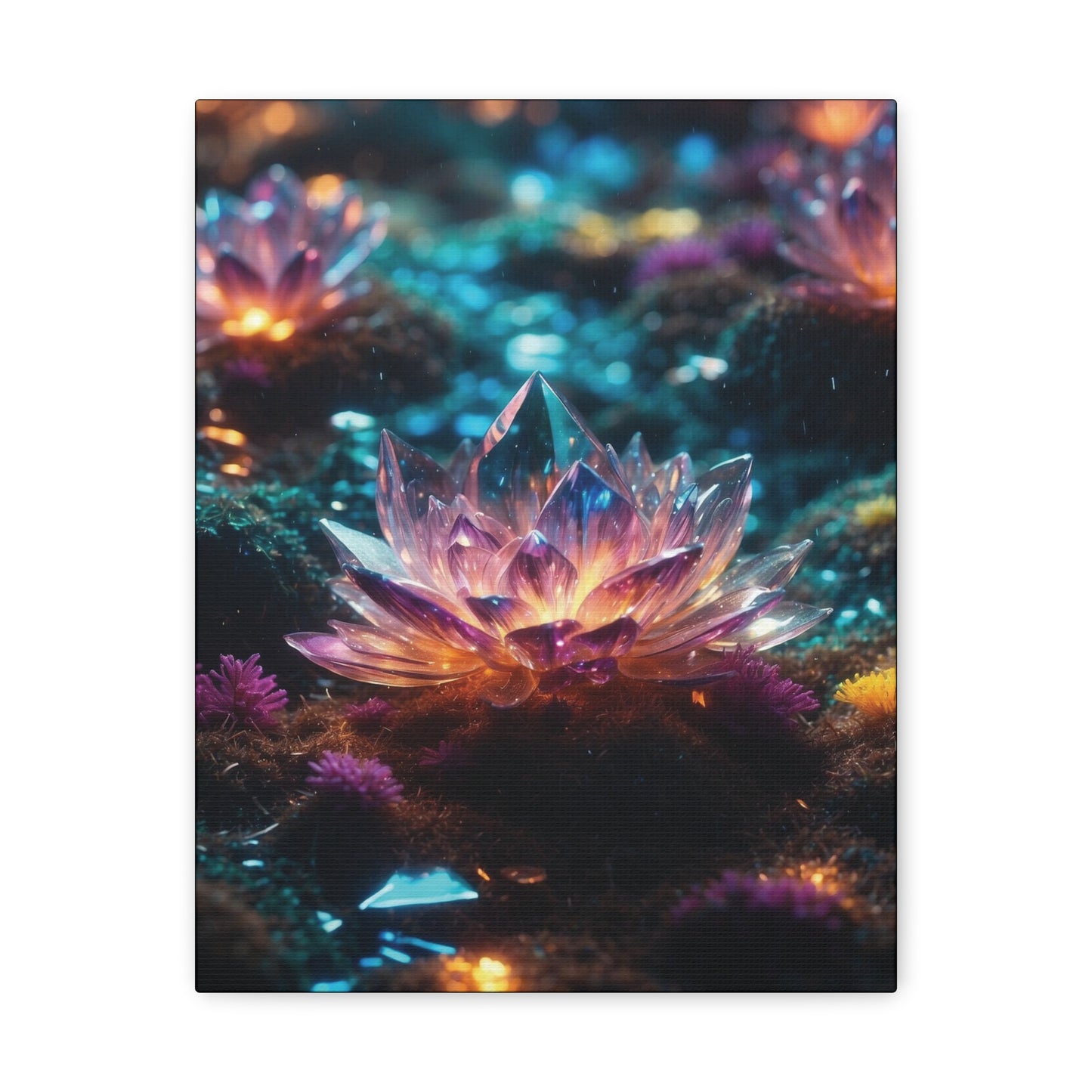 Crystal Lotus: Canvas Gallery Wraps