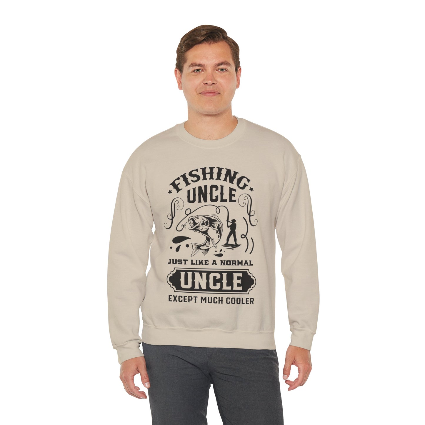 Fishing Uncle - Unisex Heavy Blend™ Crewneck Sweatshirt