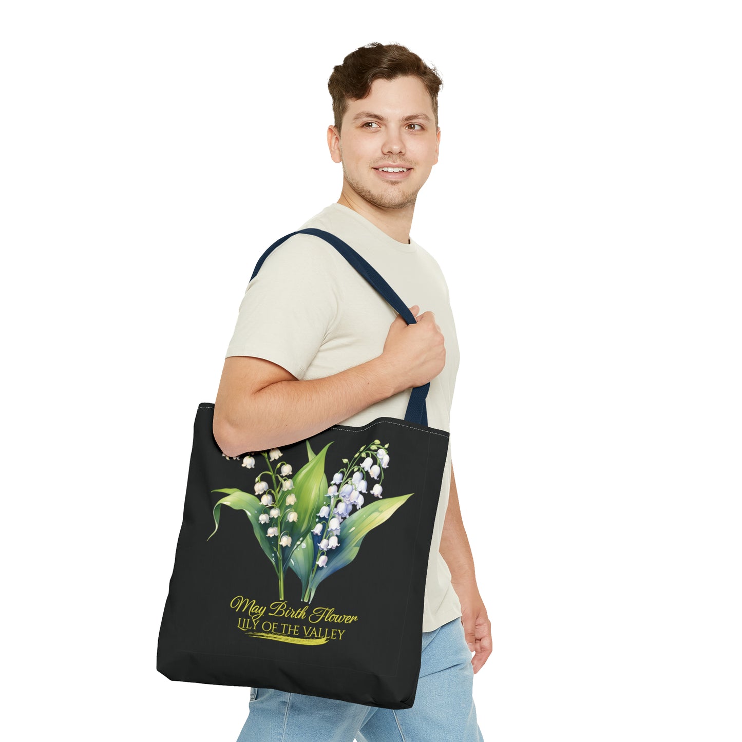 May Birth Flower: Lily of the valley - Tote Bag (AOP)