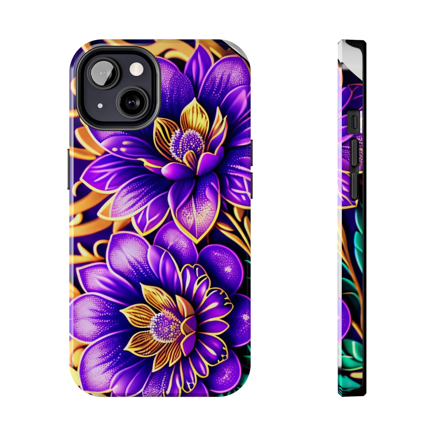 Tough Phone Cases: Fantasy Blossom Flowers