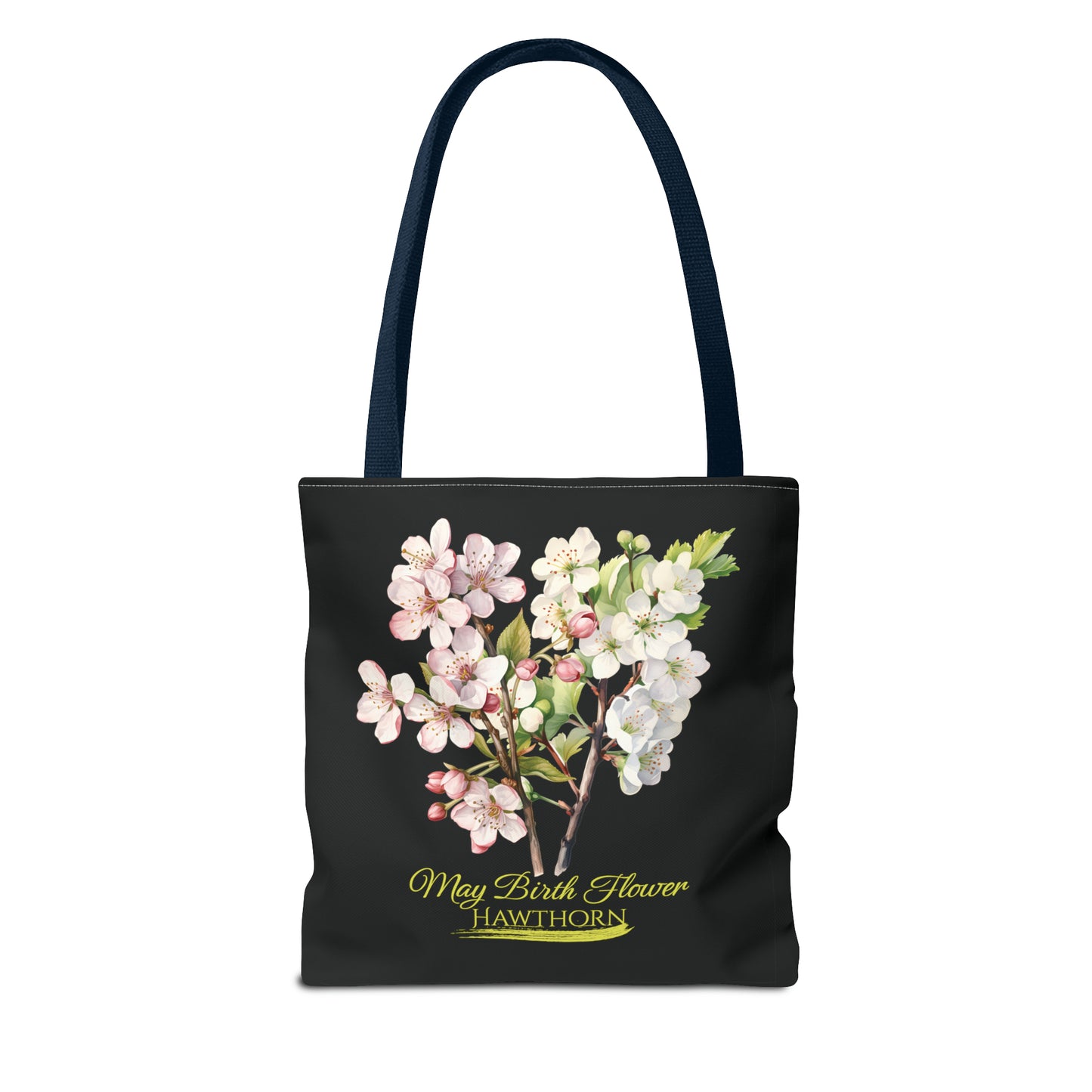 May Birth Flower: Hawthorn - Tote Bag (AOP)