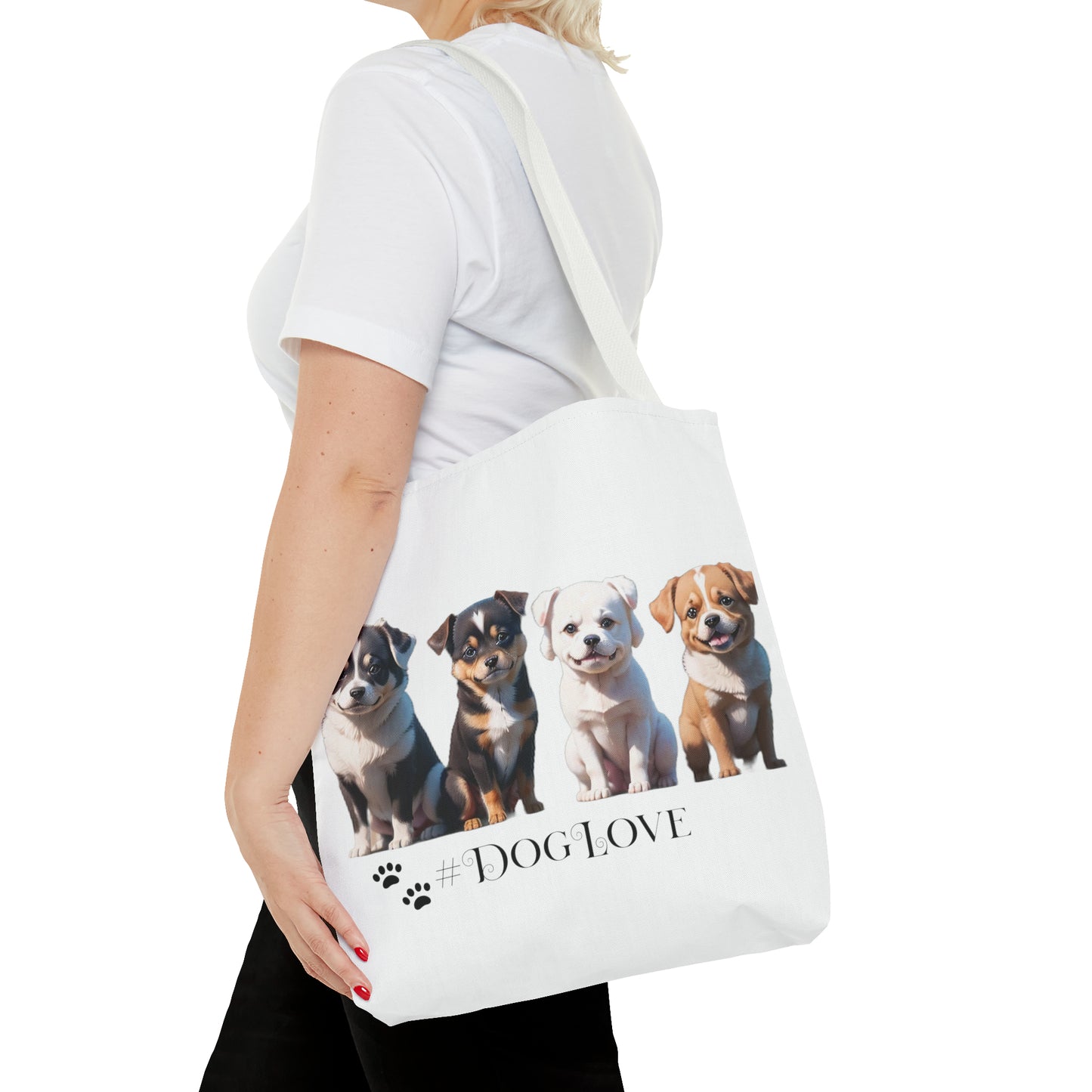 Tote Bag (AOP): #DogLove