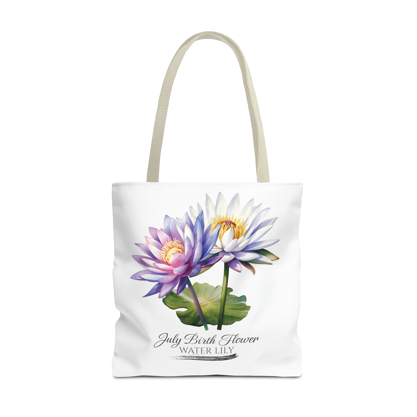 July Birth Flower: Water Lily - Tote Bag (AOP)