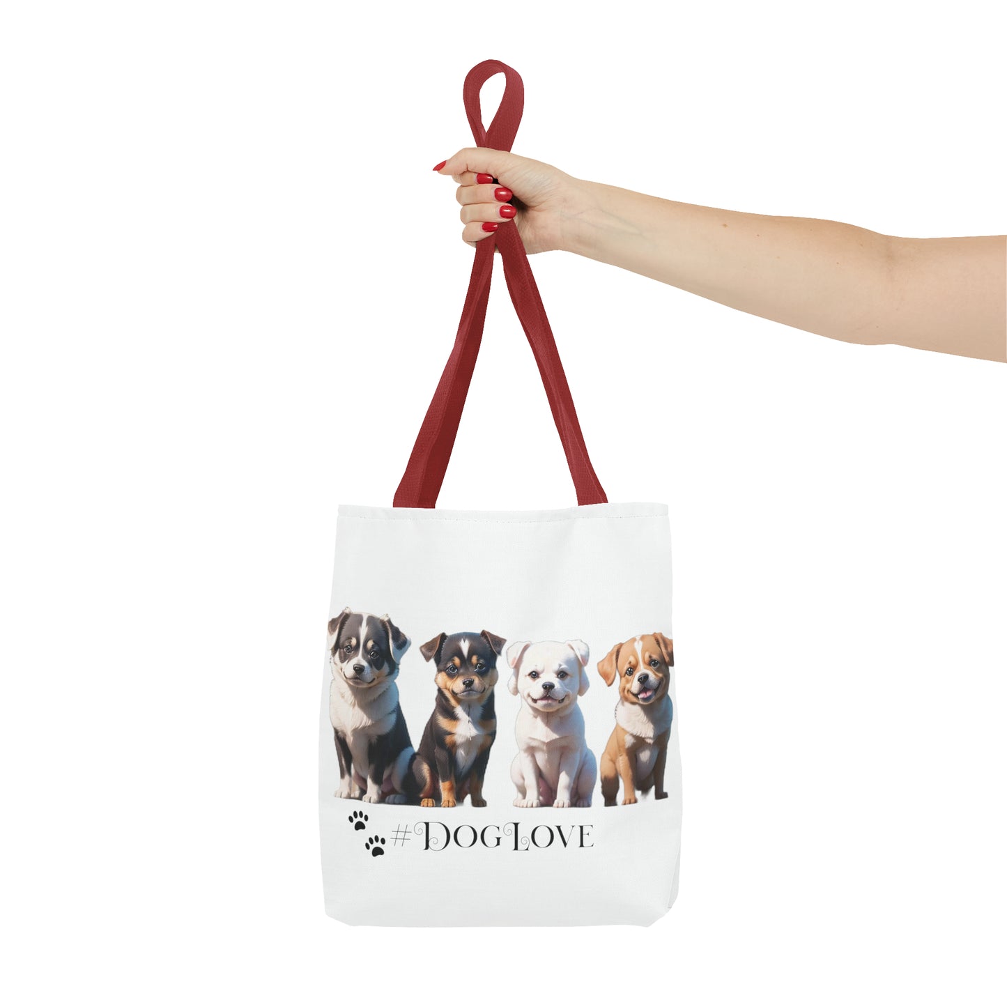 Tote Bag (AOP): #DogLove