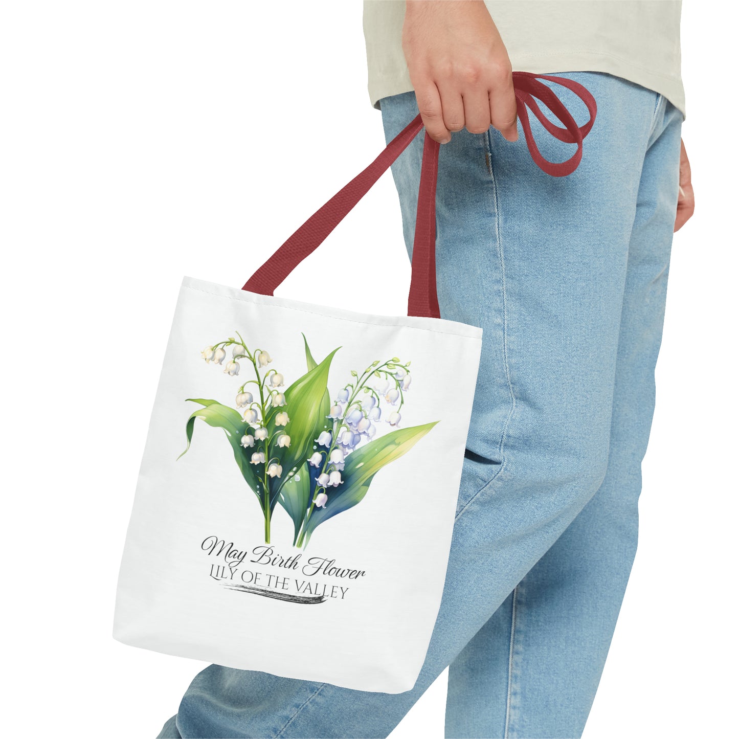 May Birth Flower: Lily of the valley - Tote Bag (AOP)