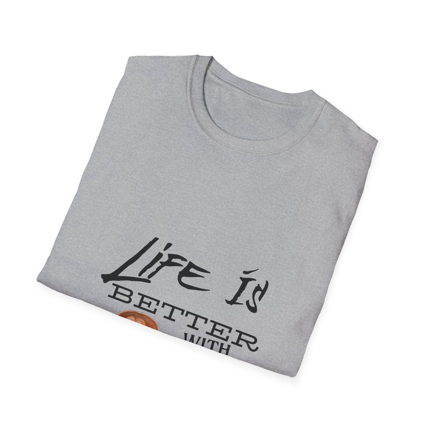 Life Is Better With Coffee - Unisex Softstyle T-Shirt