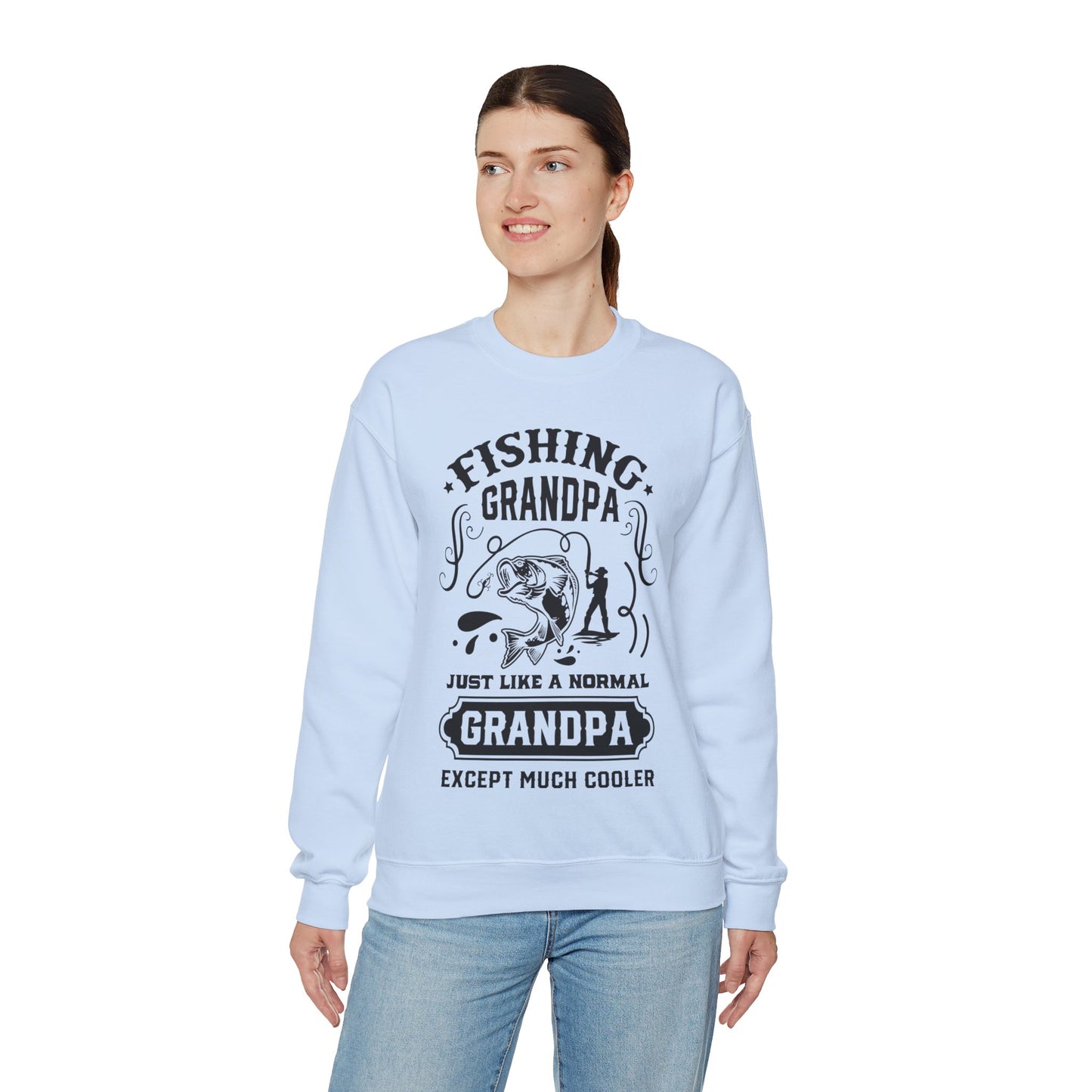 Fishing Grandpa - Unisex Heavy Blend™ Crewneck Sweatshirt