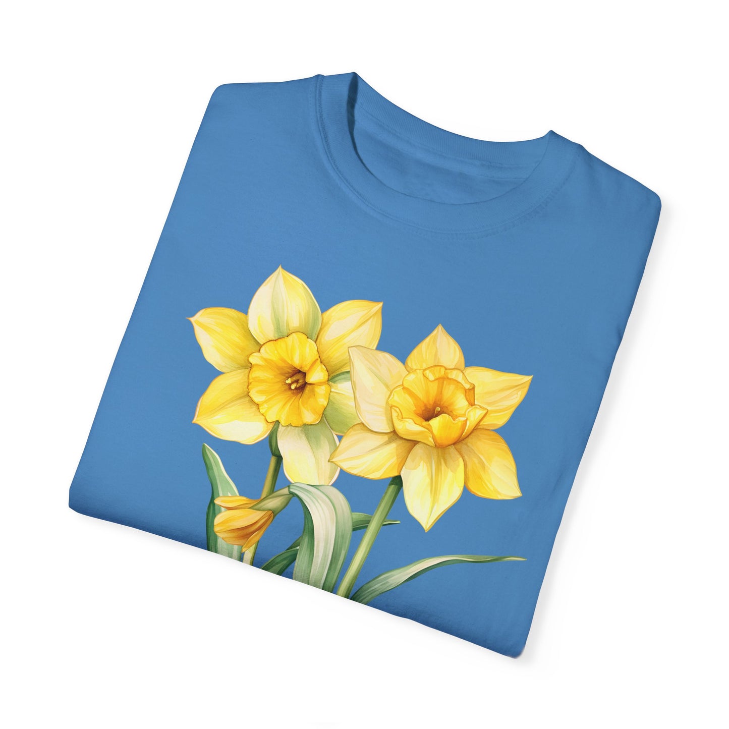 March Birth Flower "Jonquil" - Unisex Garment-Dyed T-shirt