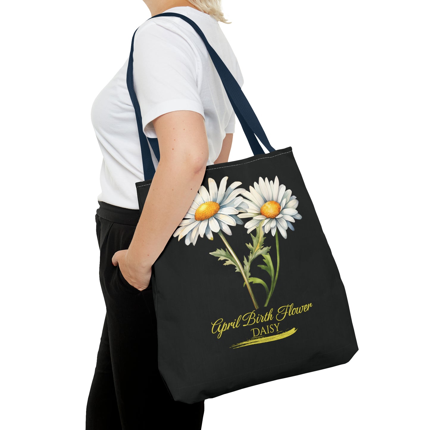 April Birth Flower: Daisy - Tote Bag (AOP)