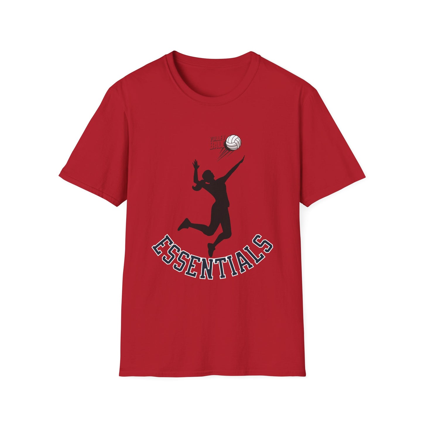 Graphic Sports T-Shirt - 'ESSENTIALS' Silhouette Tee for Athletes, Gym Lovers, Casual Wear, Sports Events, Gift Idea