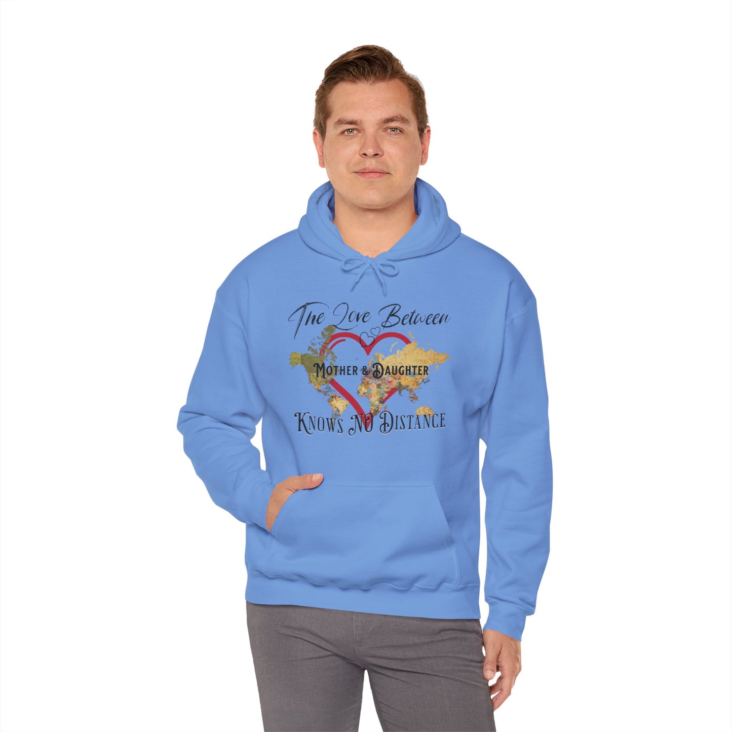 The love between mother and daughter knows no distance - Unisex Heavy Blend™ Hooded Sweatshirt