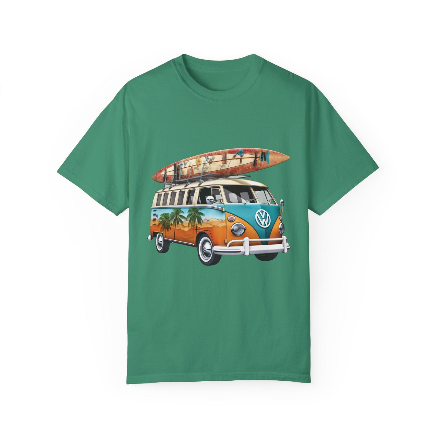 Retro Surf Van: Unisex Garment-Dyed T-shirt