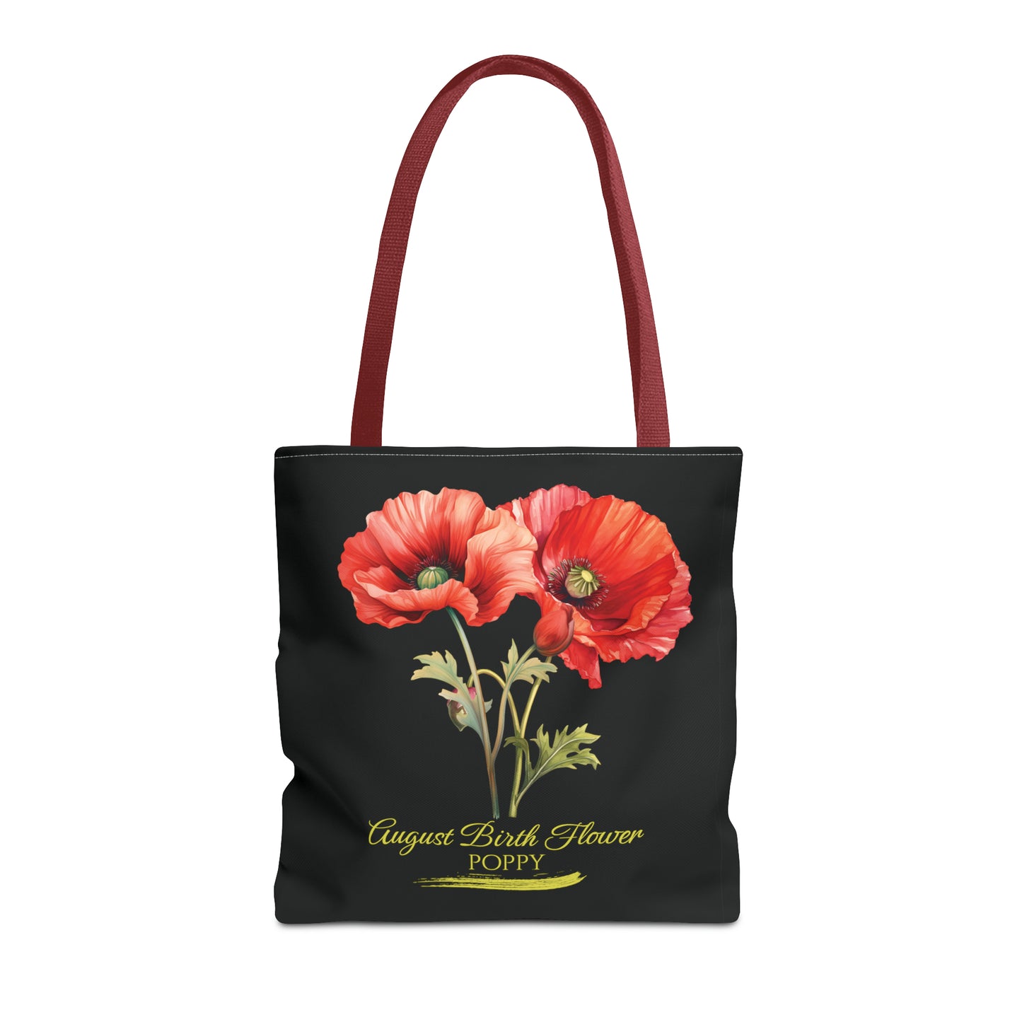 August Birth Flower: Poppy - Tote Bag (AOP)