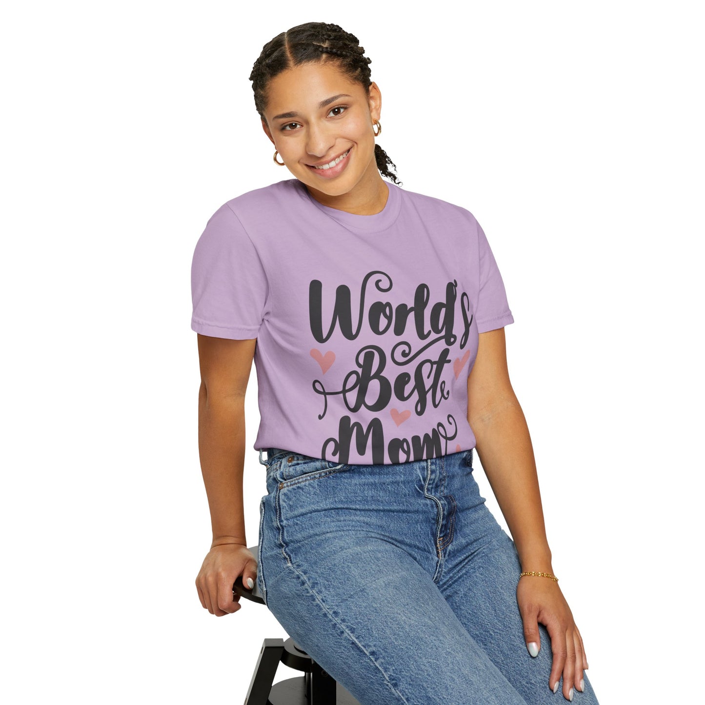 Worl best mom - Unisex Garment-Dyed T-shirt