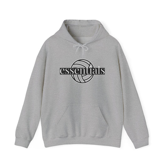 Volleyball Essentials Hoodie, Unisex Sweatshirt for Players, Casual Wear, Sports Apparel, Gift for Volleyball Lovers, Comfortable Warmth